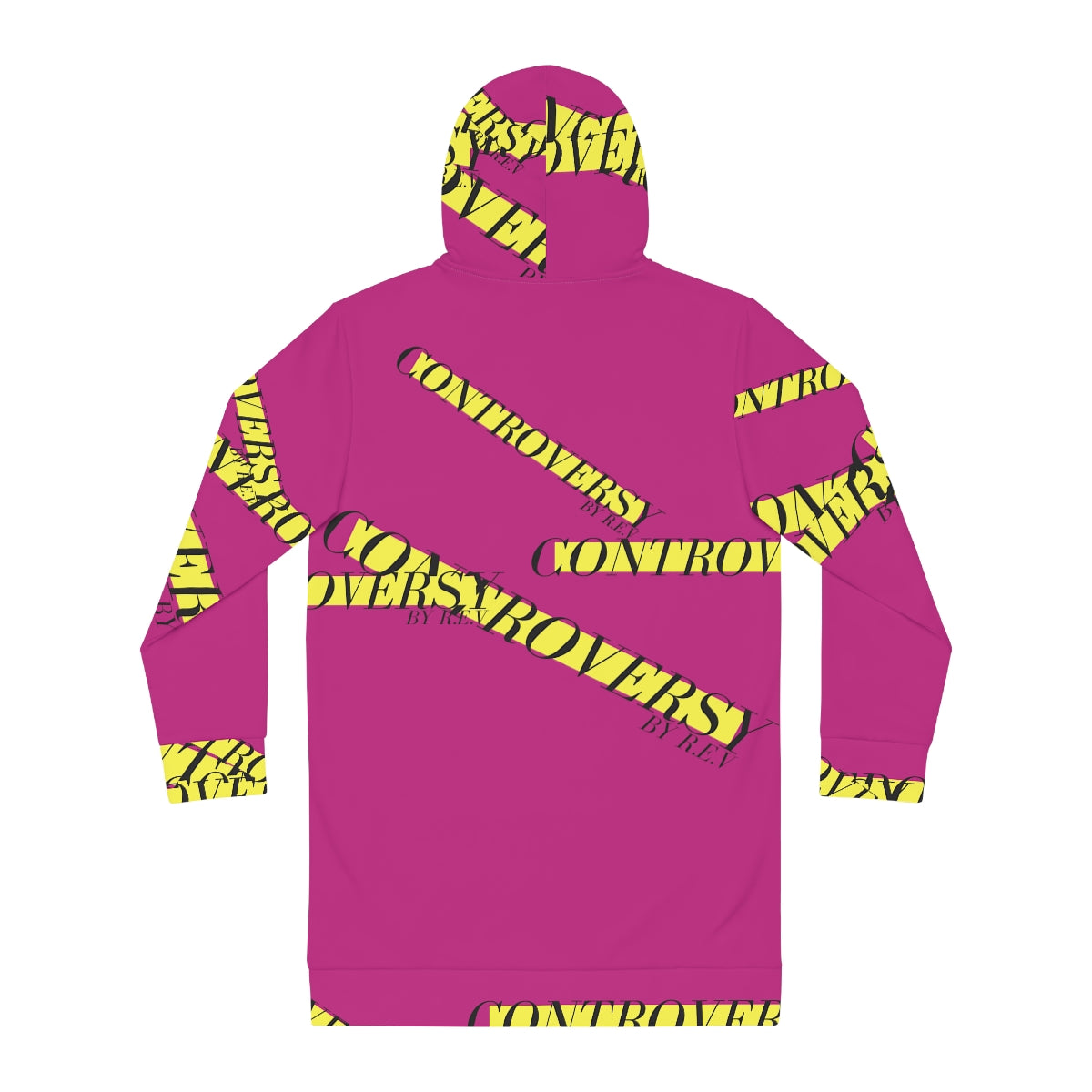 CAUTION! Hoodie Dress - PINK