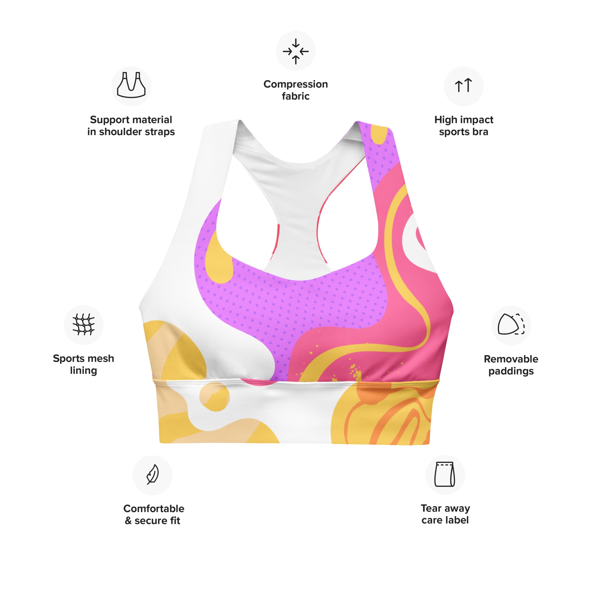 FLUID FEELS Longline sports bra