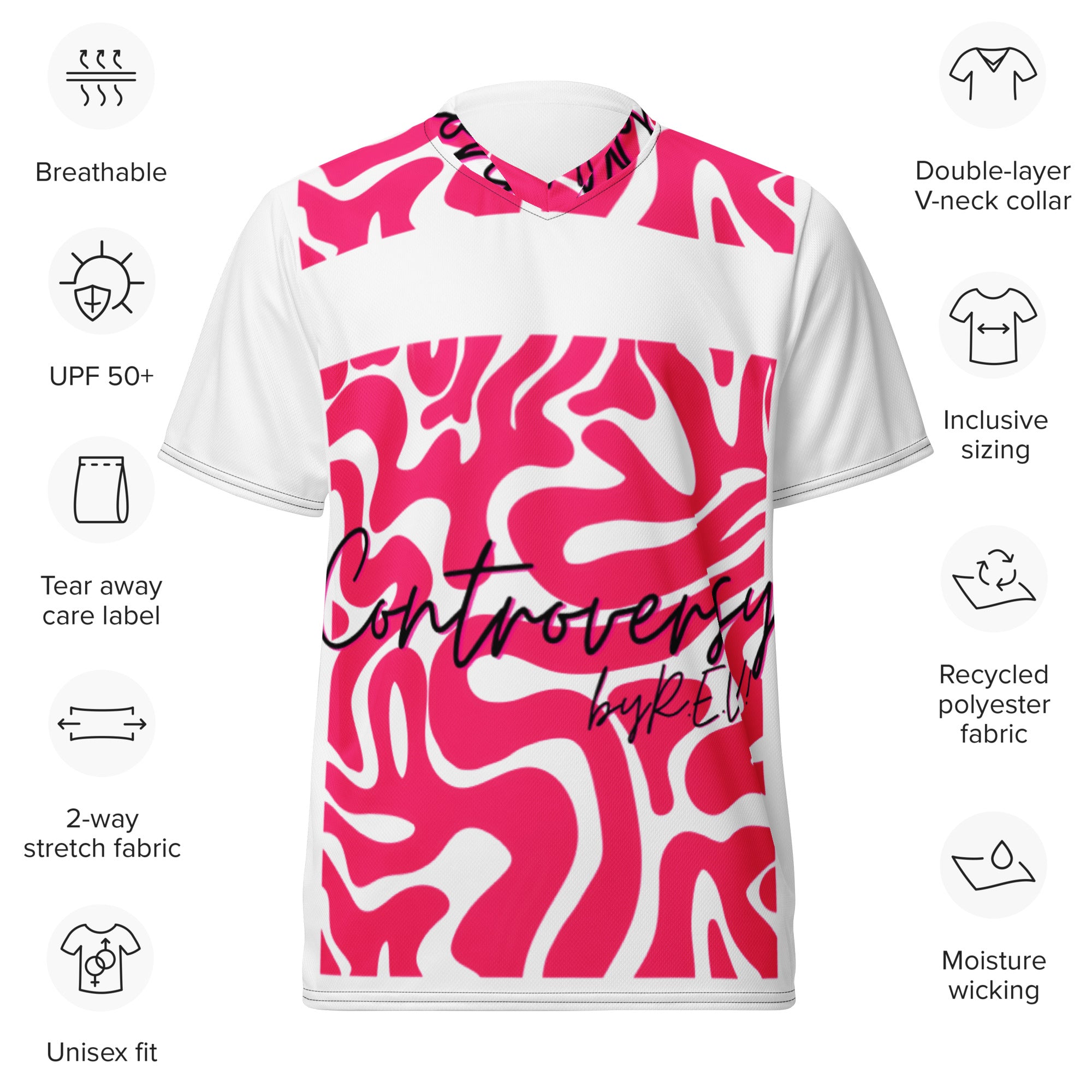 THE BRAINS Recycled unisex sports jersey