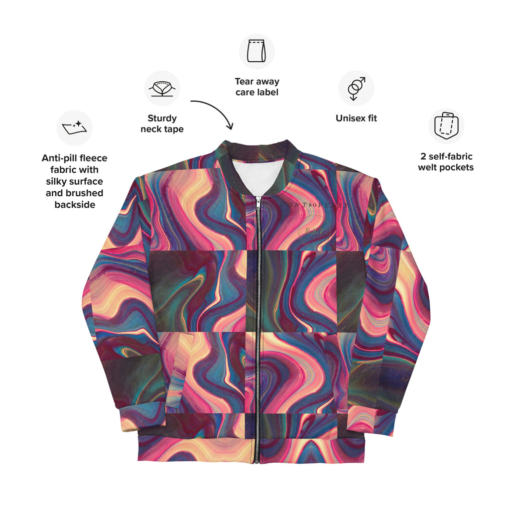 NEBULA Unisex Bomber Jacket - LOGO