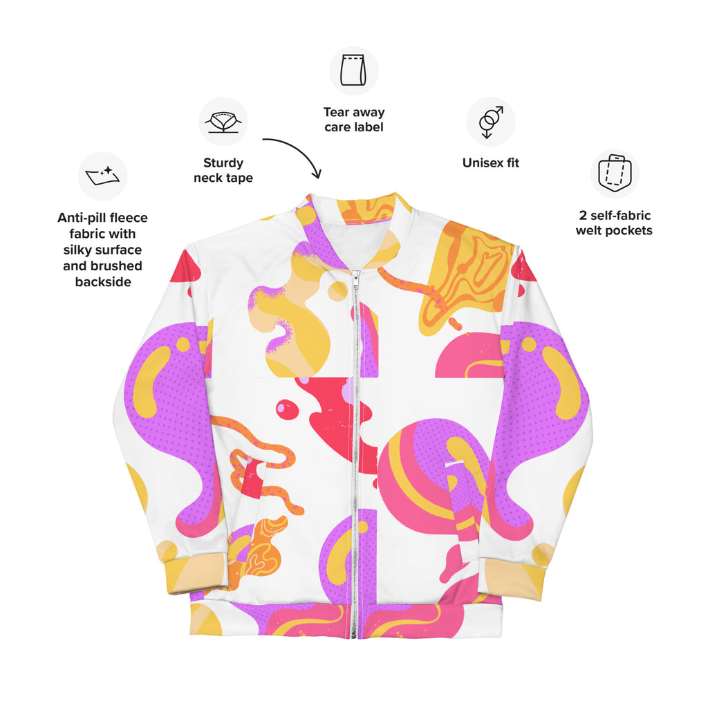 FLUID FEELS Unisex Bomber Jacket