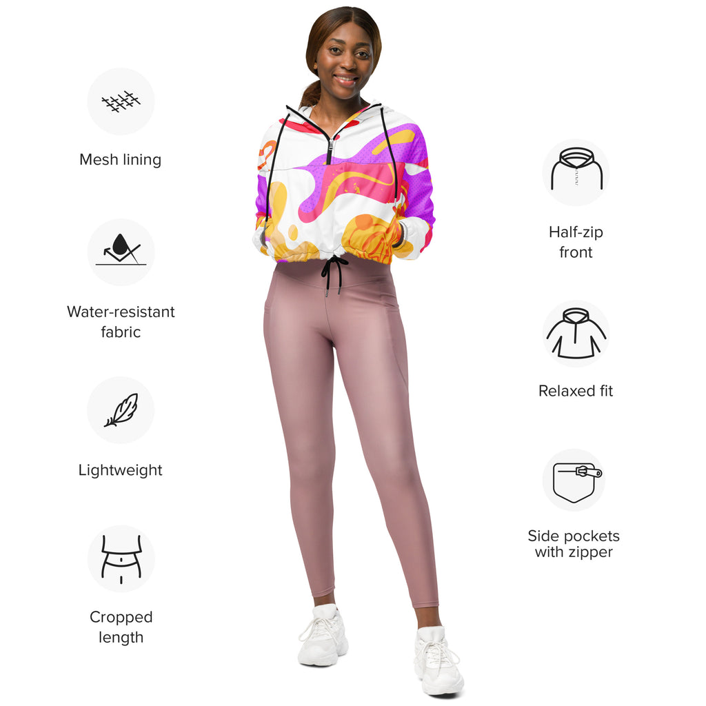 FLUID FEELS Cropped windbreaker