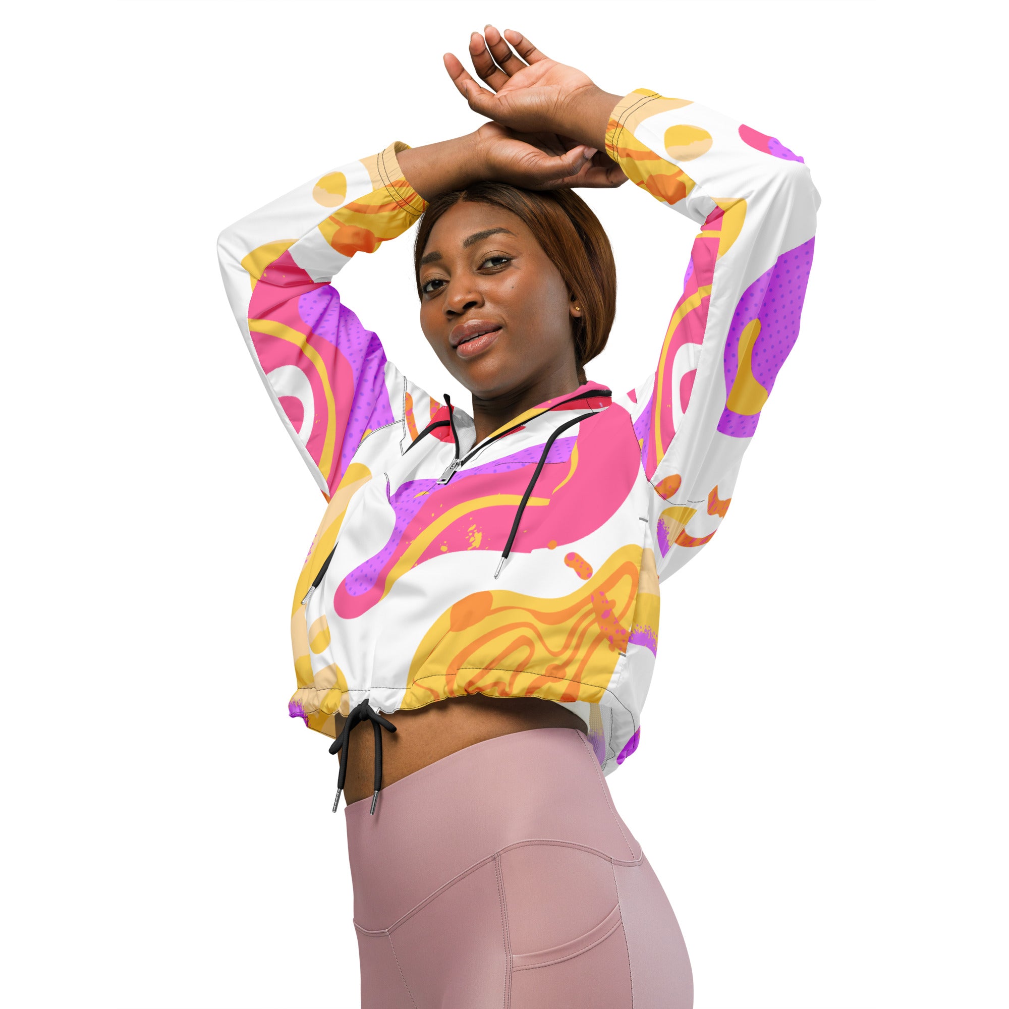 FLUID FEELS Cropped windbreaker