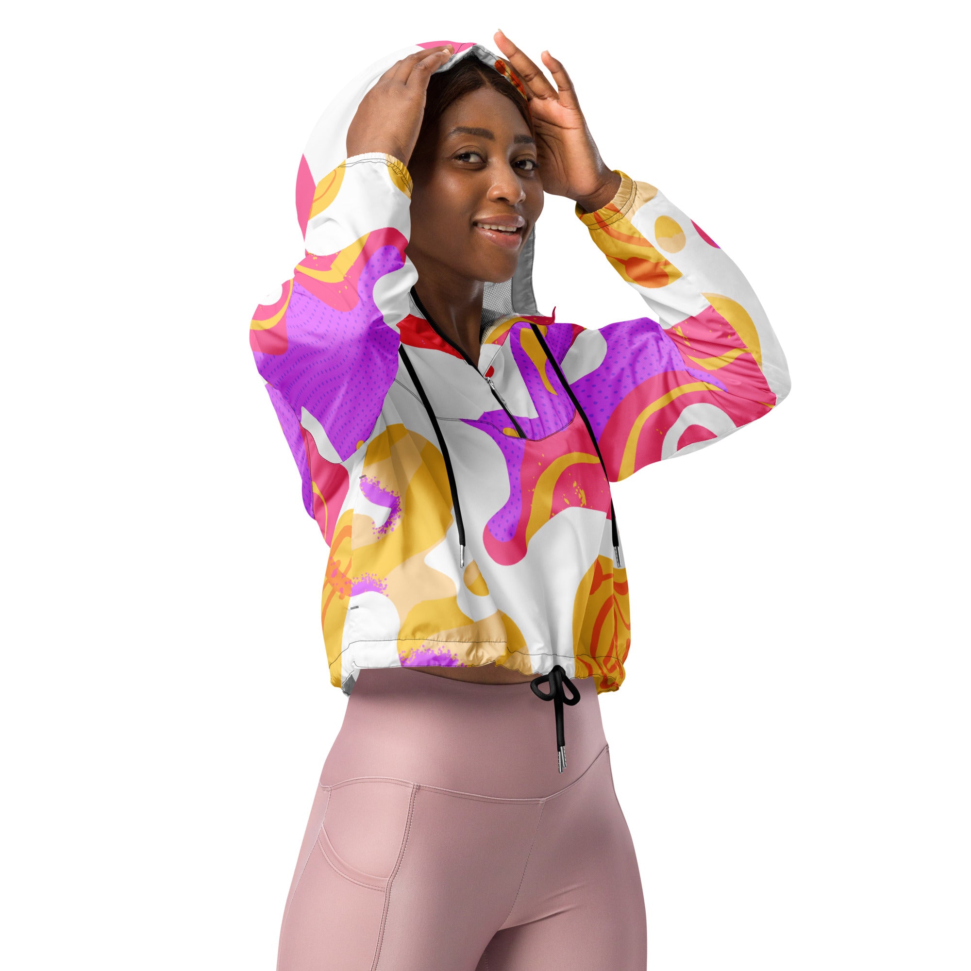 FLUID FEELS Cropped windbreaker