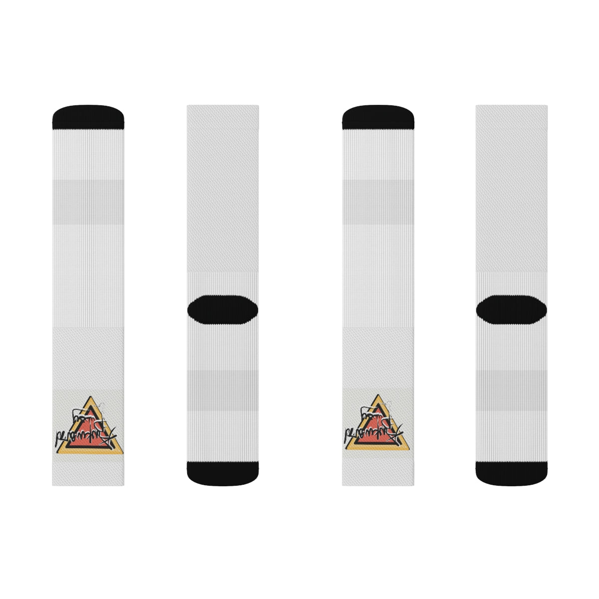 AWKRD PU$$Y - Sublimation Socks WHT